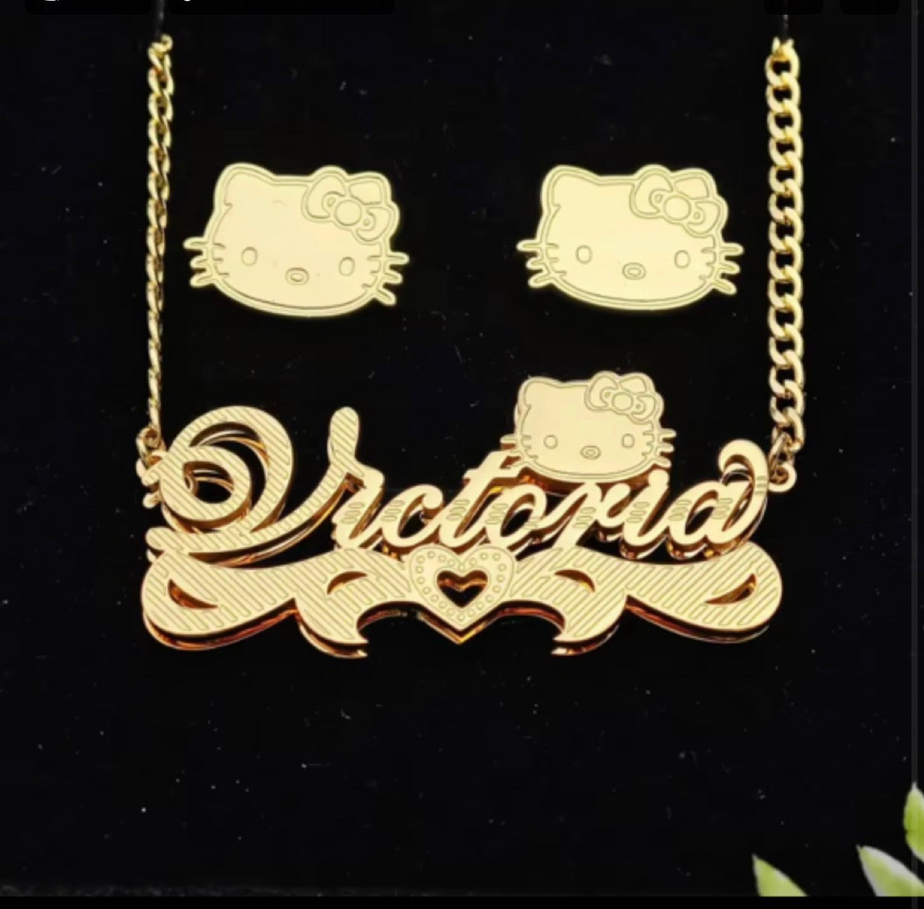 HK Stud + Custom Nameplate Set 🎀