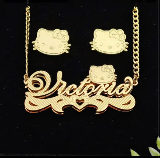 HK Stud + Custom Nameplate Set 🎀